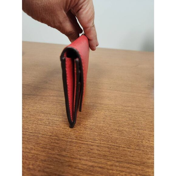 Coach Red Saffiano Leather Slim Envelope Wallet 49350 - Picture 6 of 11